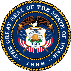 The great seal of the state of Utah