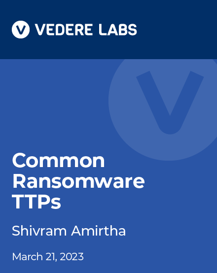 Common Ransomware TTPS